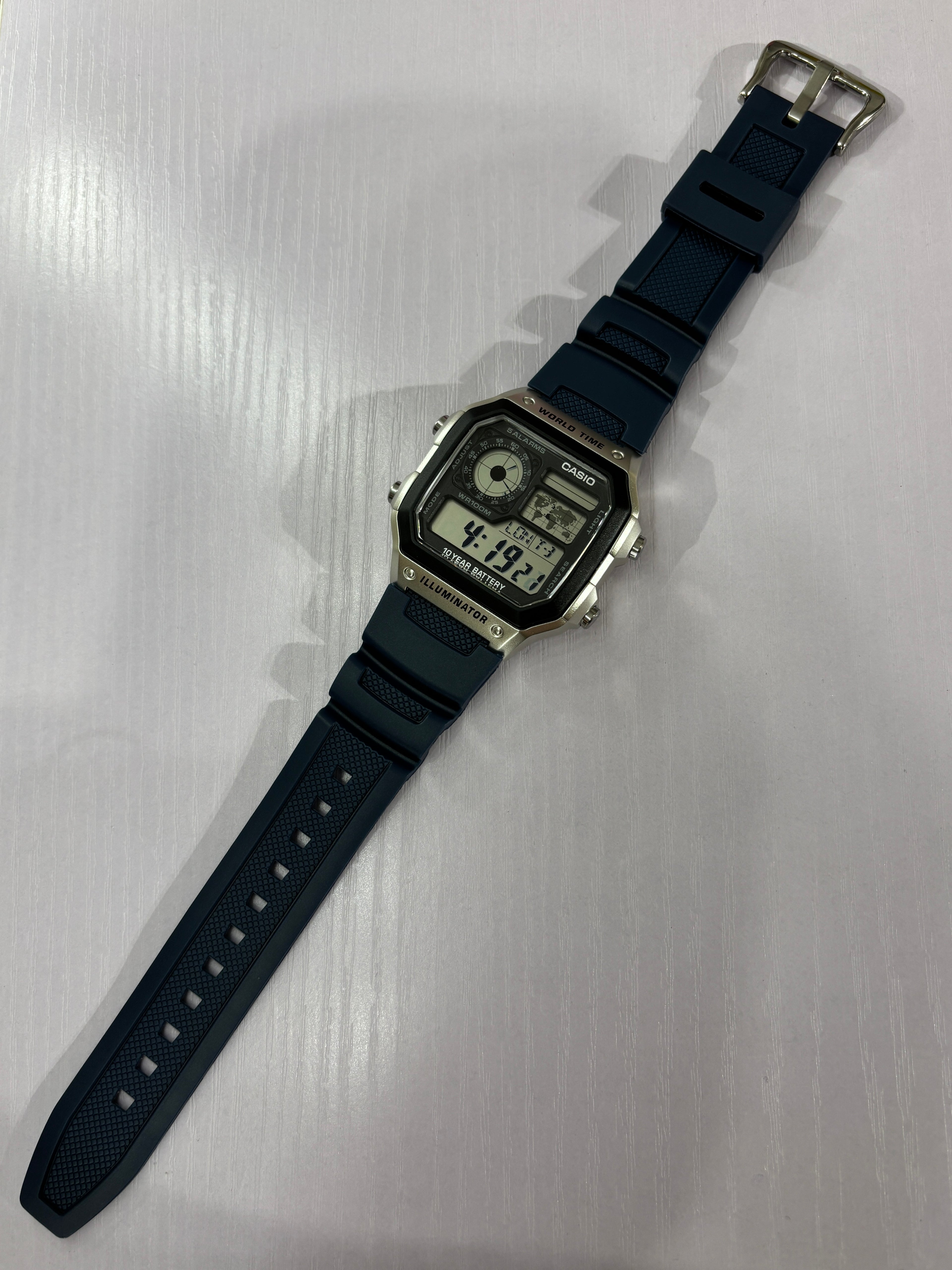 Casio AE1200 Replacement Rubber Strap | Multiple Colours