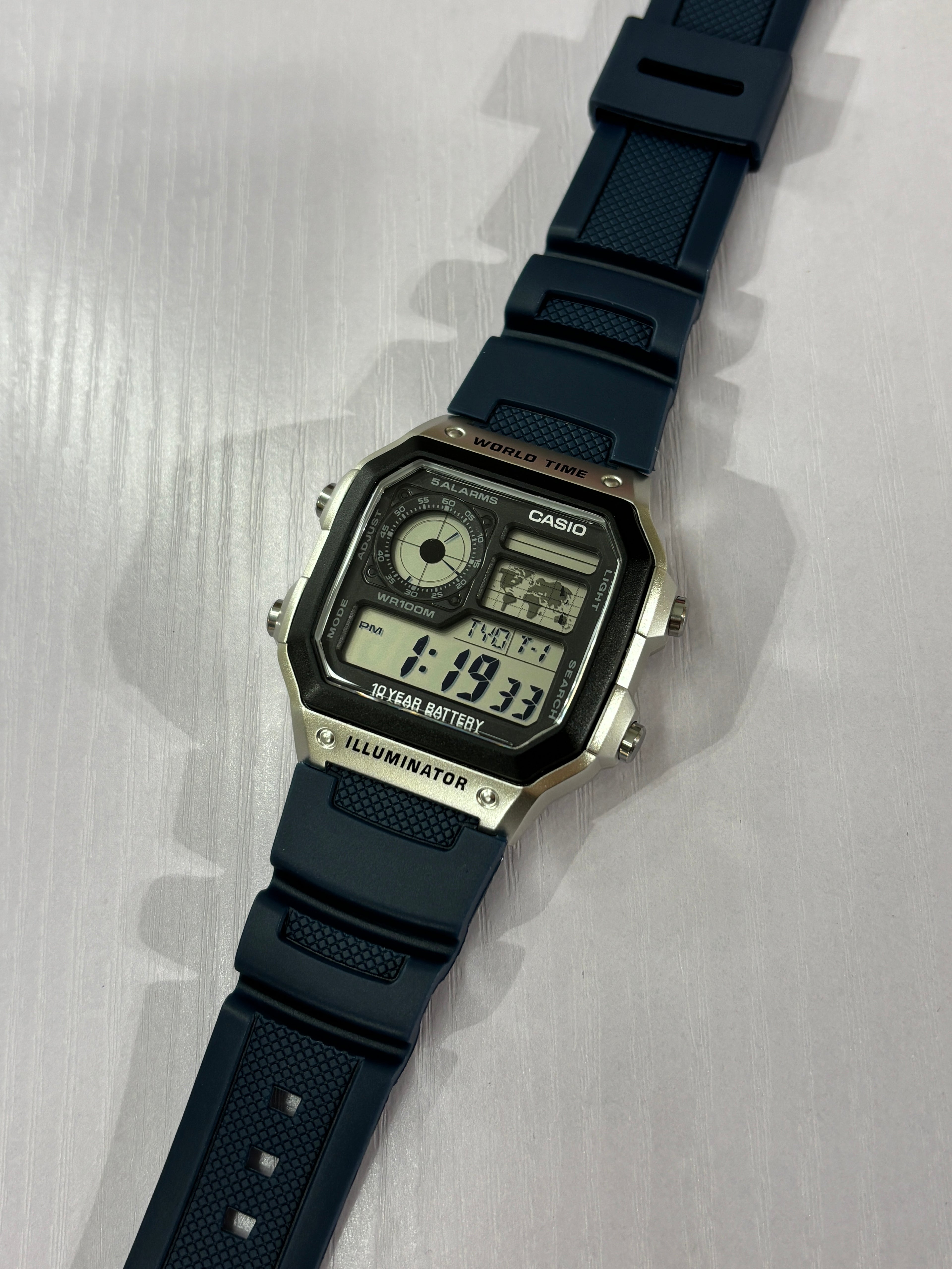 Casio AE1200 Replacement Rubber Strap | Multiple Colours