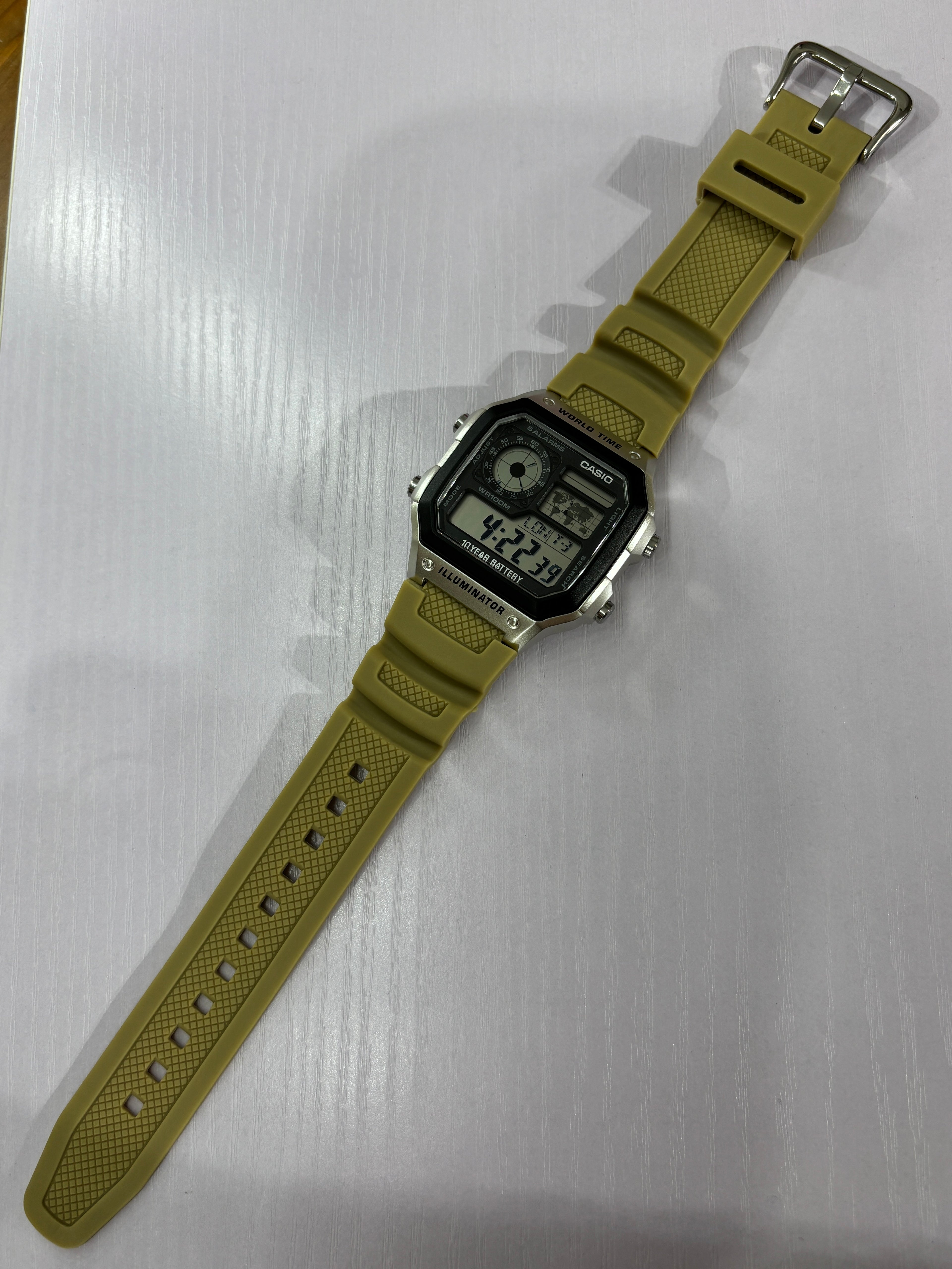 Casio AE1200 Replacement Rubber Strap | Multiple Colours