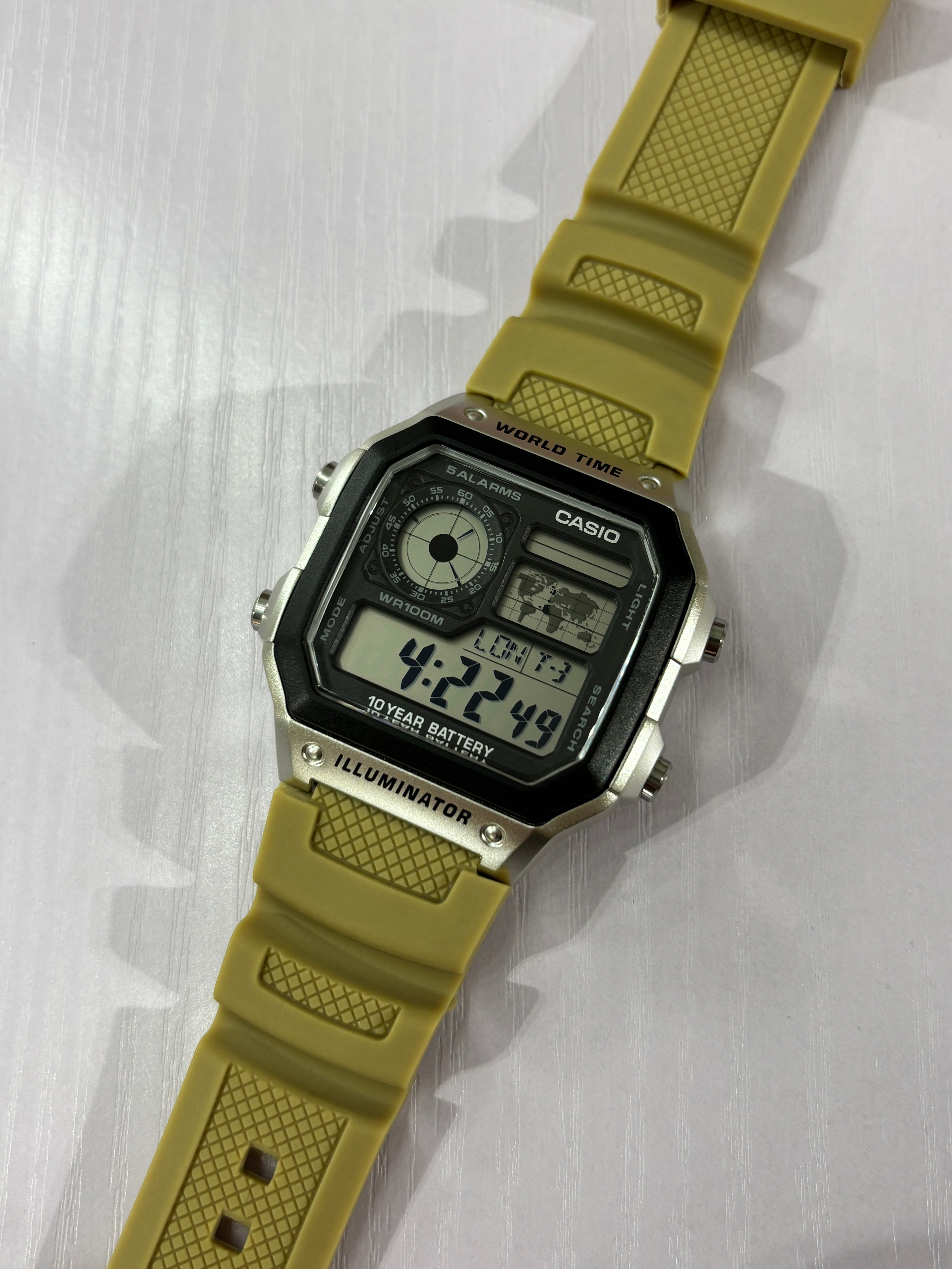 Casio AE1200 Replacement Rubber Strap | Multiple Colours