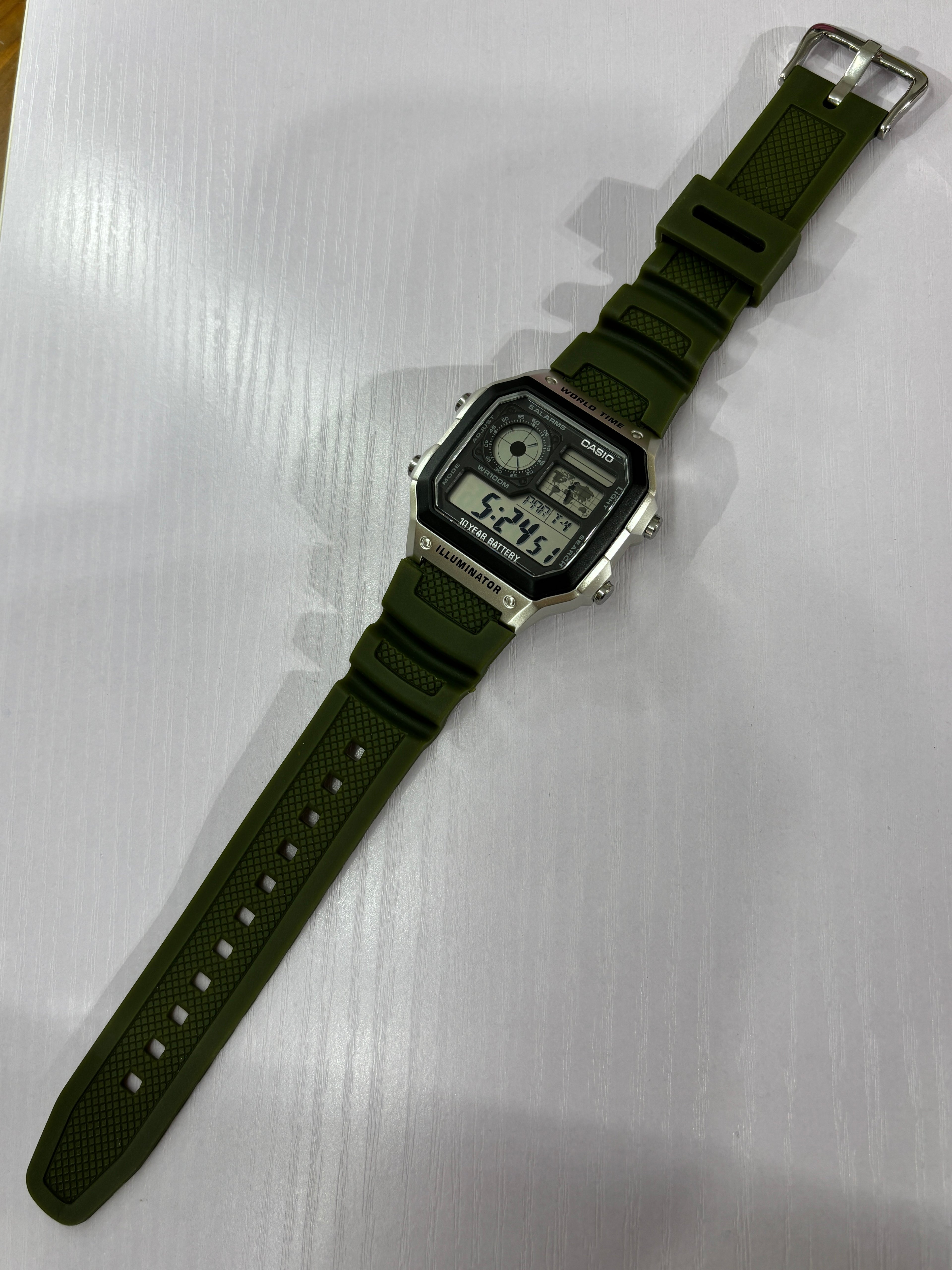 Casio AE1200 Replacement Rubber Strap | Multiple Colours