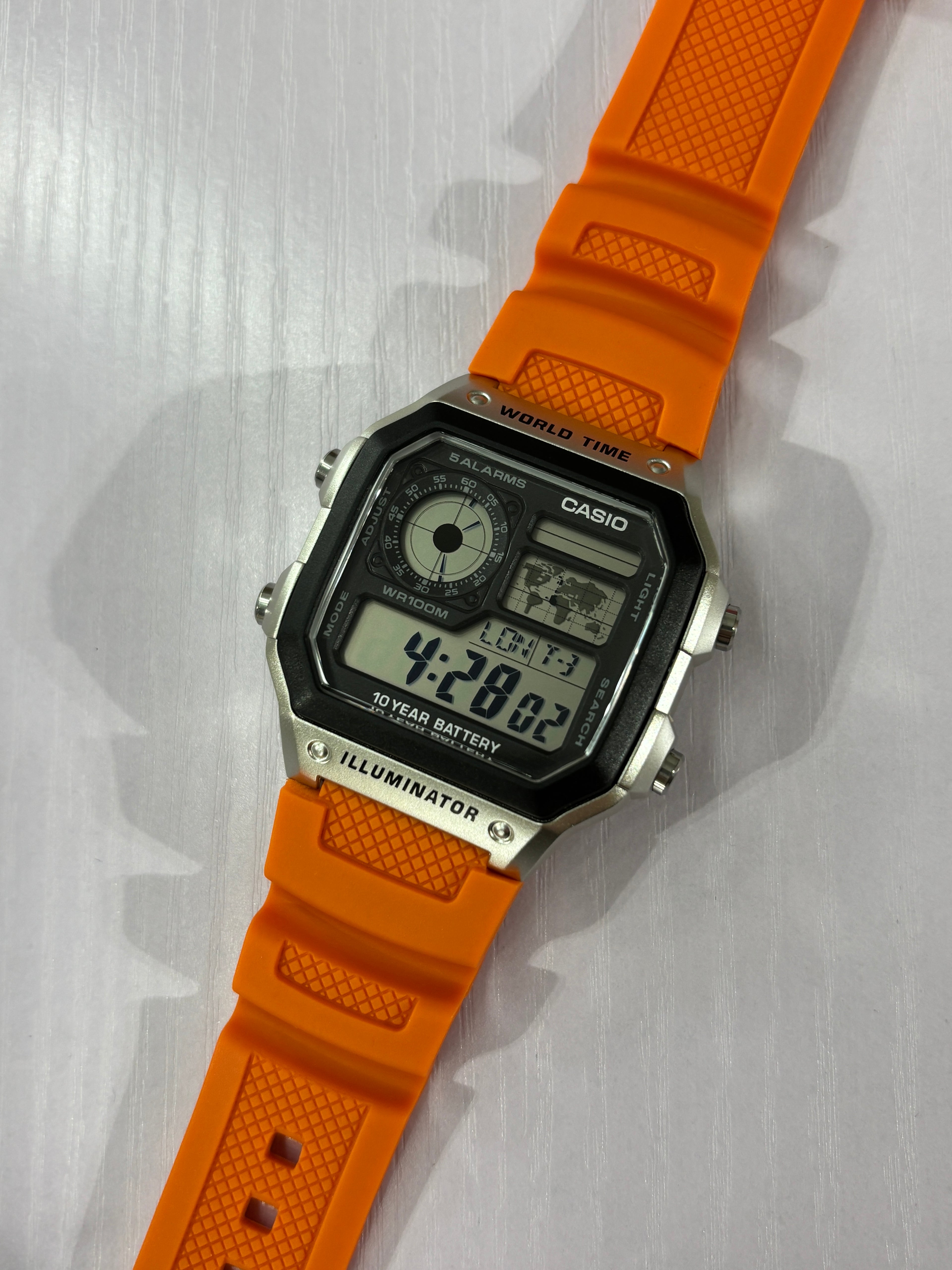 Casio AE1200 Replacement Rubber Strap | Multiple Colours