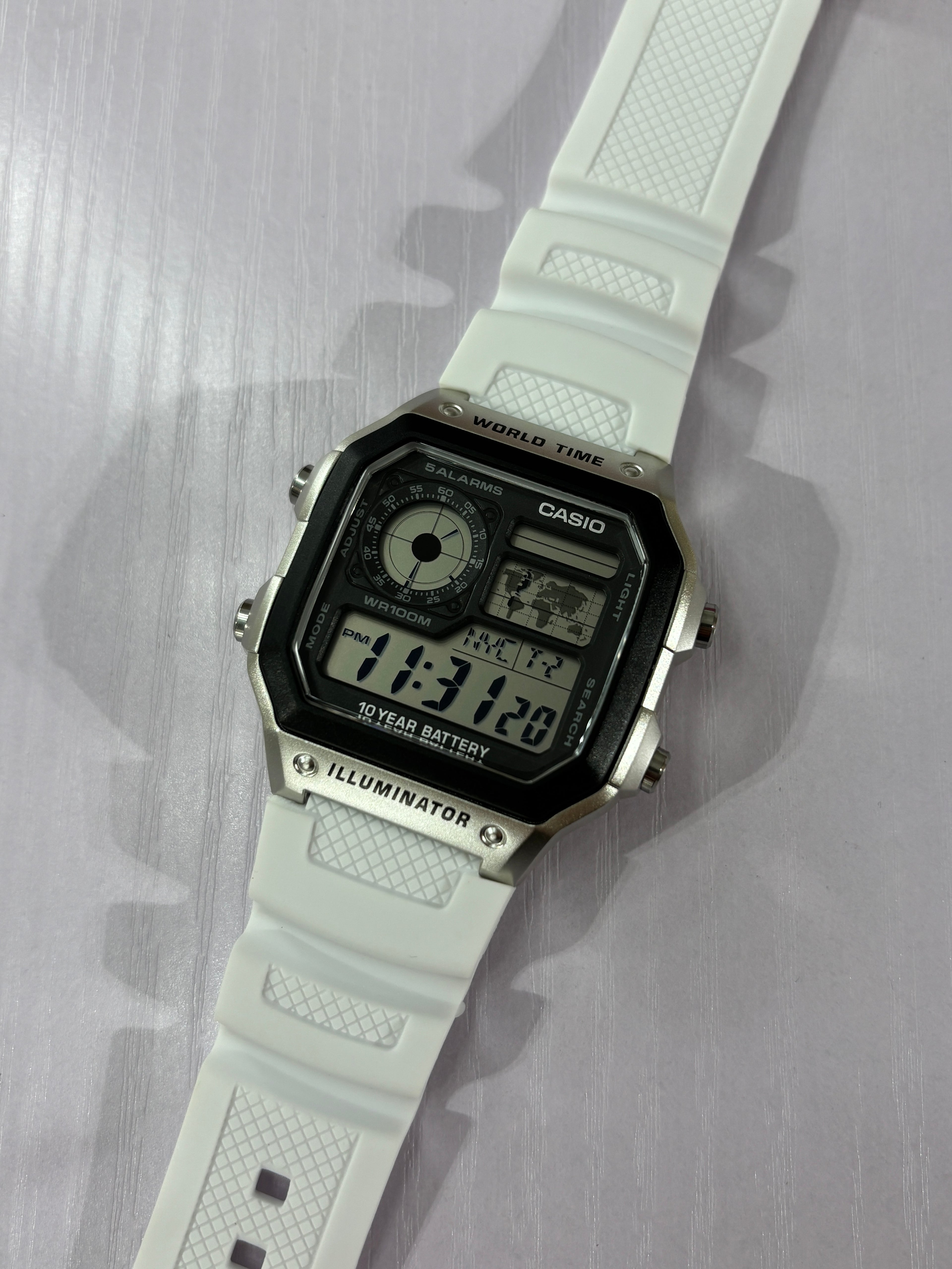 Casio AE1200 Replacement Rubber Strap | Multiple Colours