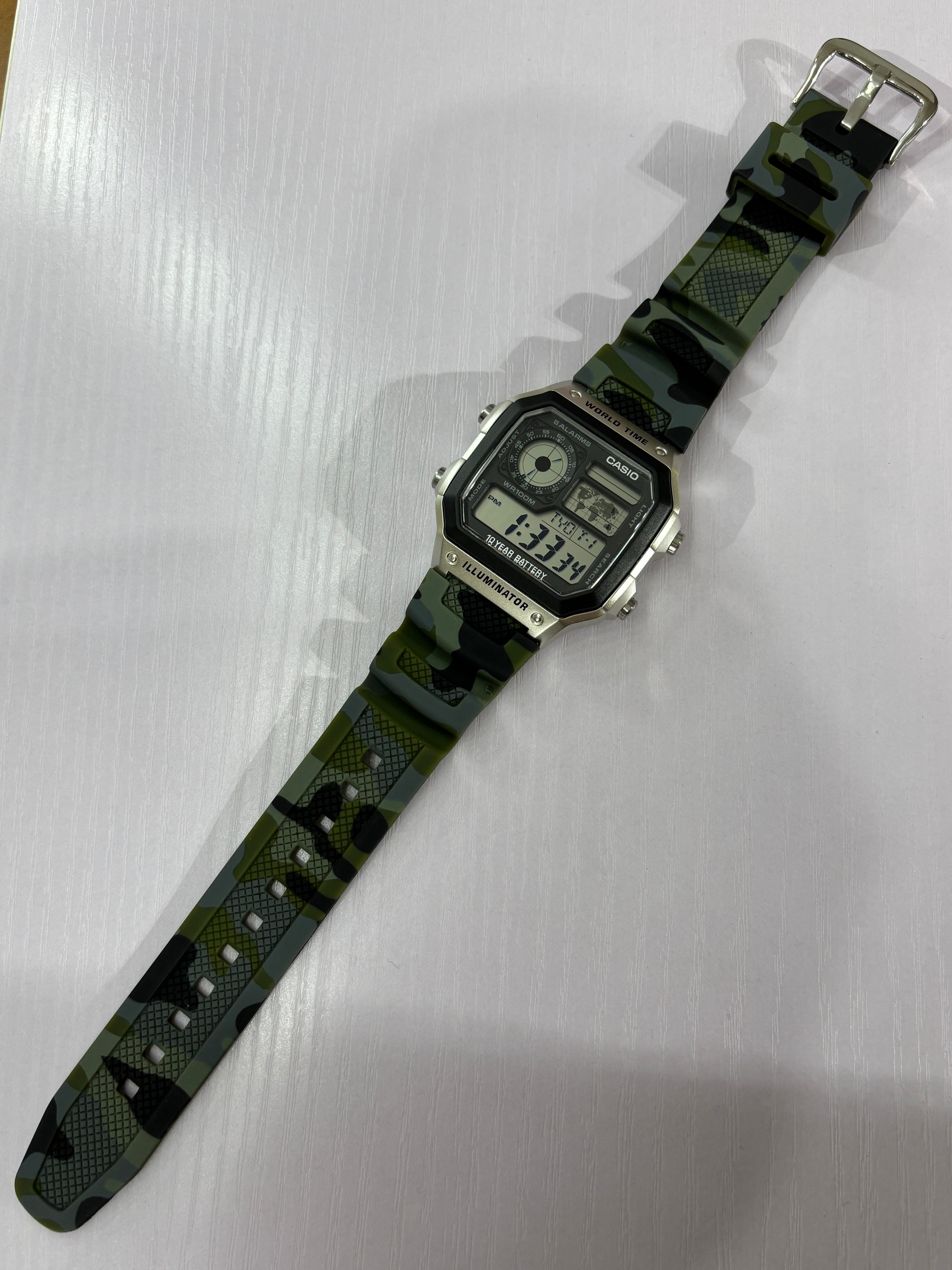 Casio AE1200 Replacement Rubber Strap | Multiple Colours