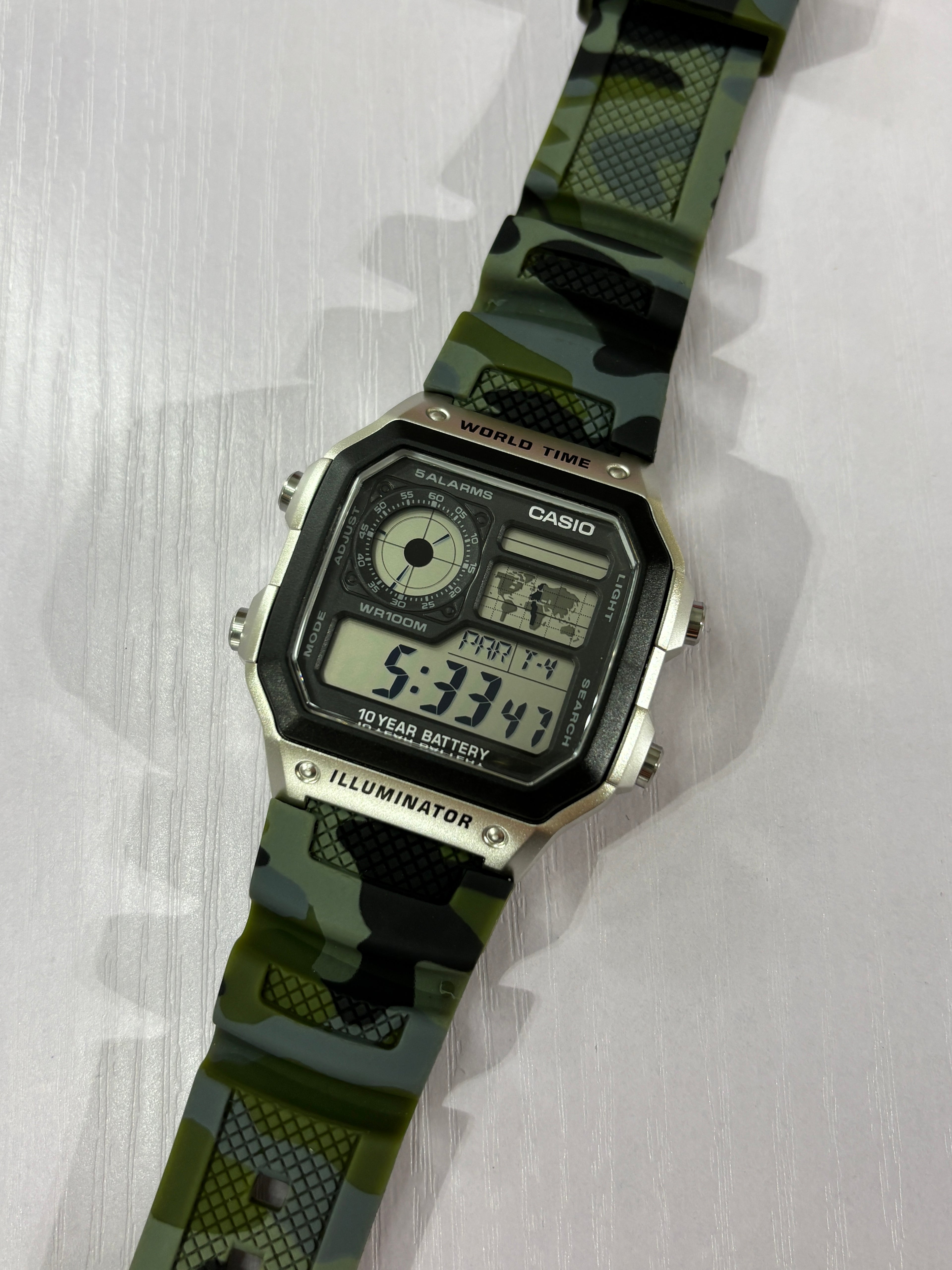 Casio AE1200 Replacement Rubber Strap | Multiple Colours