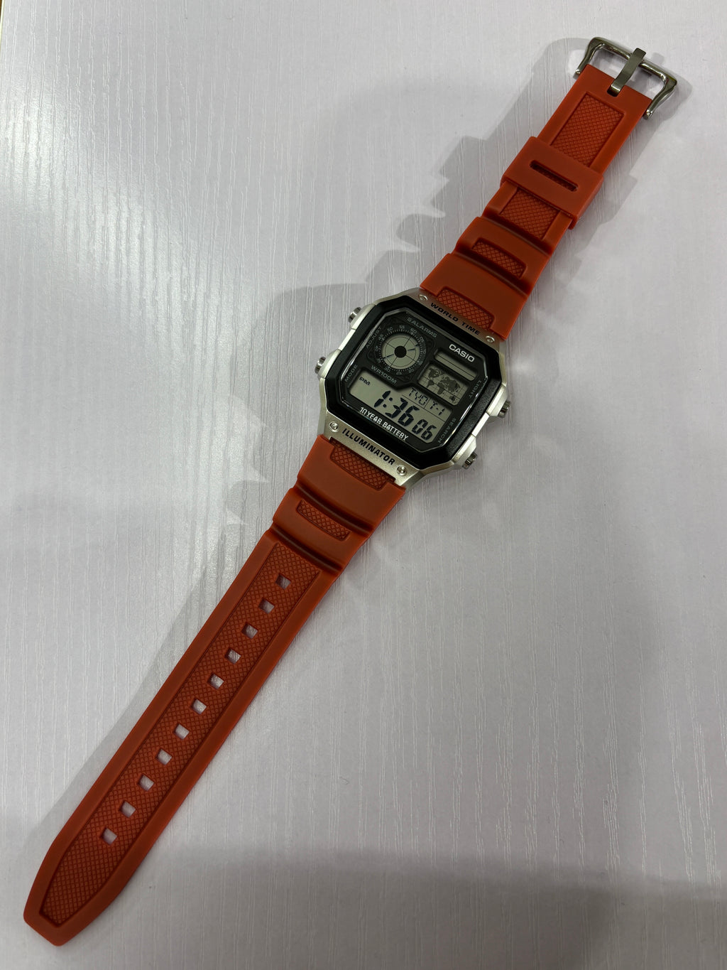 Casio AE1200 Replacement Rubber Strap | Multiple Colours