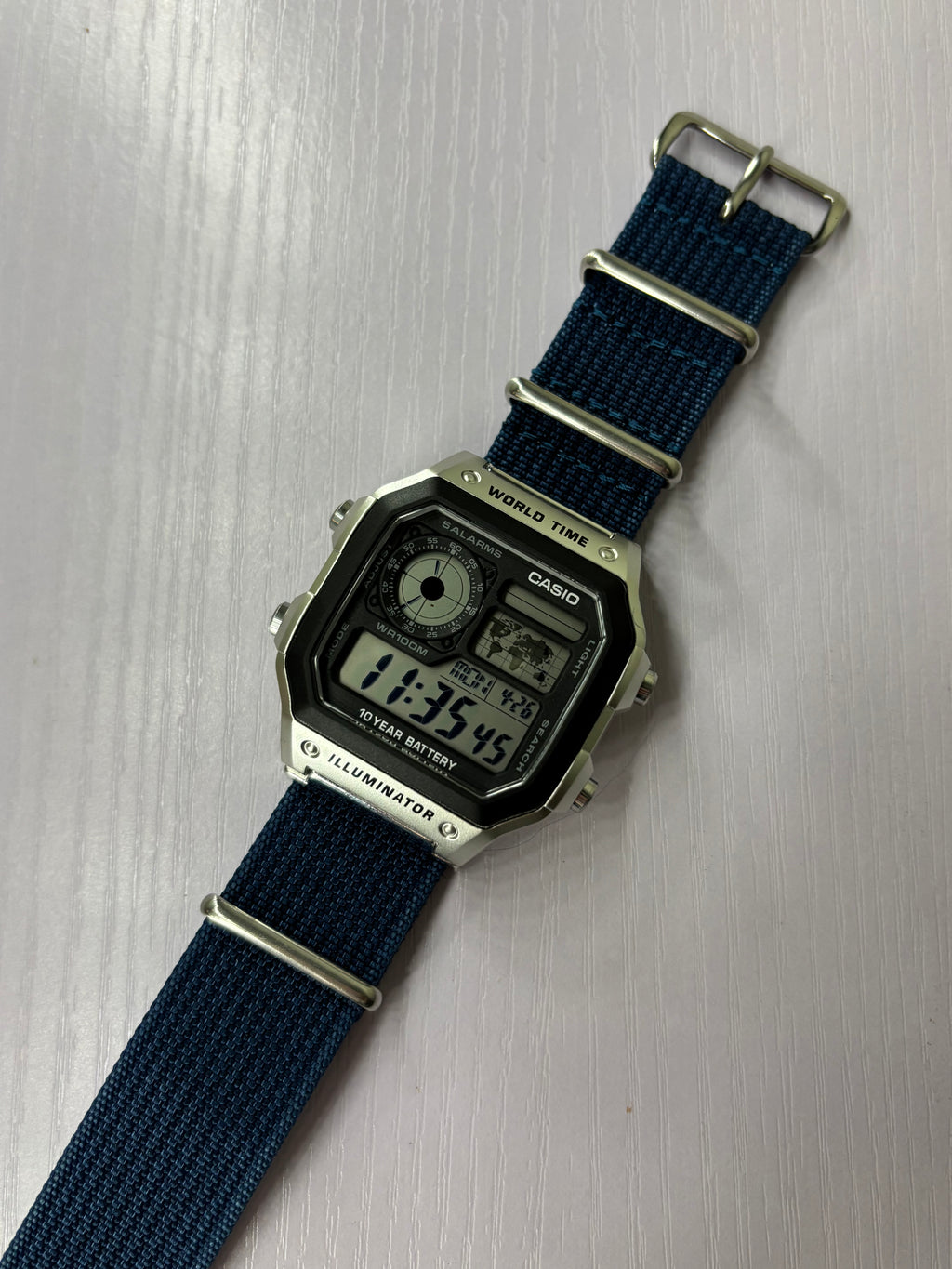 Casio AE1200 NATO Strap Conversion Kit | Lug Adaptors & Strap - Multiple Colour Options